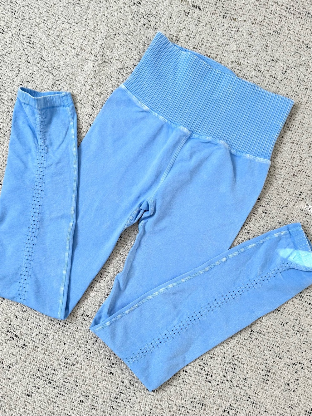 Free People High-Waist Seamless Leggings - Light Blue XS/S Yoga Pants